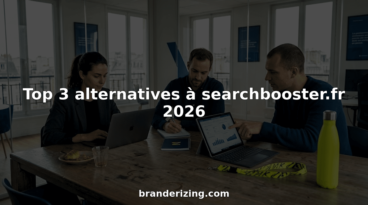 Des spécialistes du marketing digital échangent autour d’une grande table dans un espace de travail ouvert.