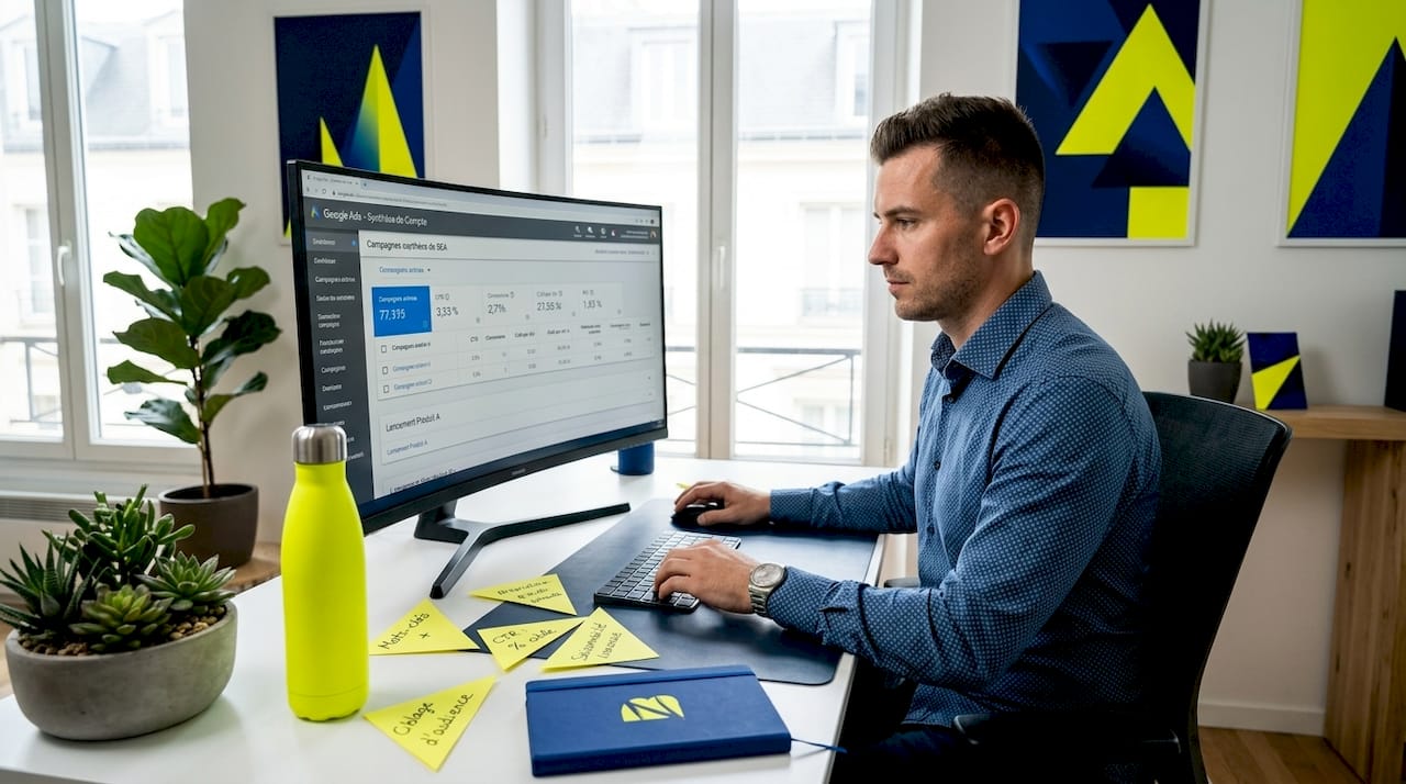 Expert en référencement payant, j’accompagne les entreprises dans la gestion et l’optimisation de leurs campagnes publicitaires en ligne.