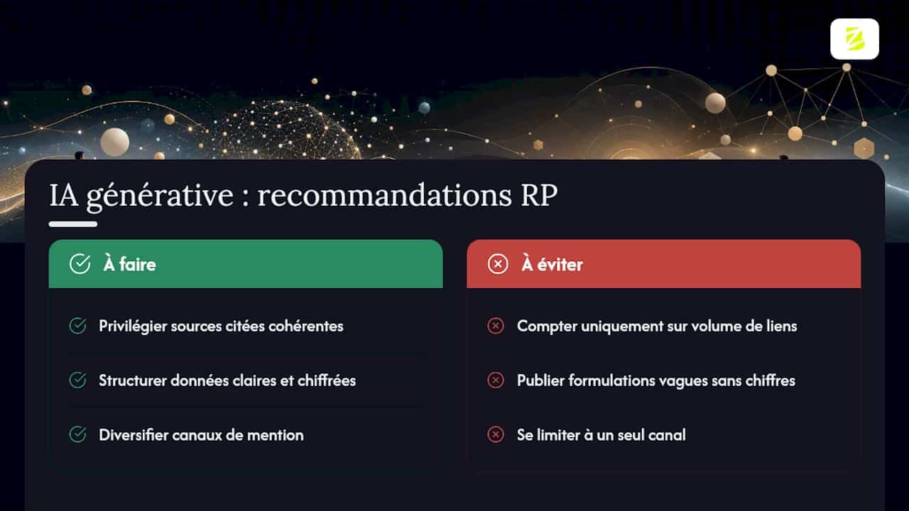 Comment l'IA générative rebat les cartes des relations presse et du SEO — overview diagram