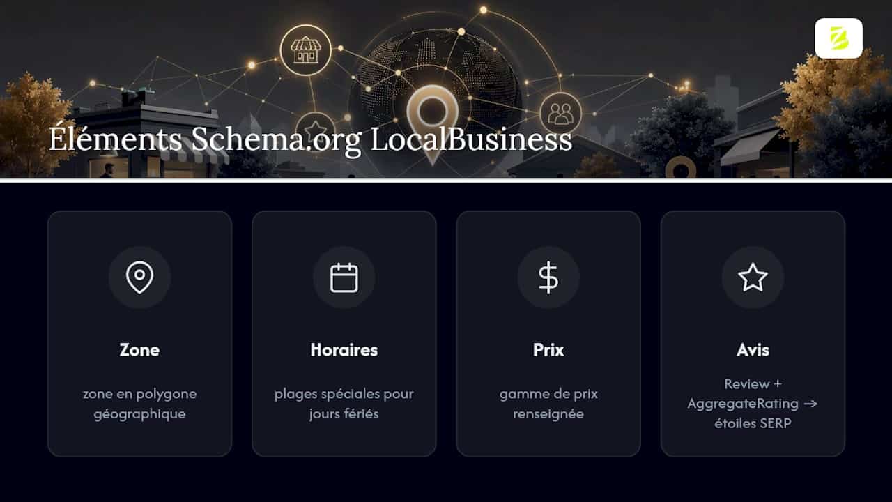 Champs Schema.org pour optimiser le référencement local