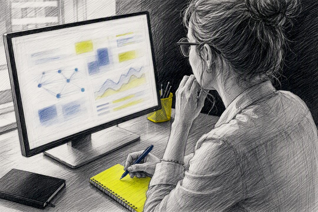 Analyse visuelle des termes SEO à l'écran