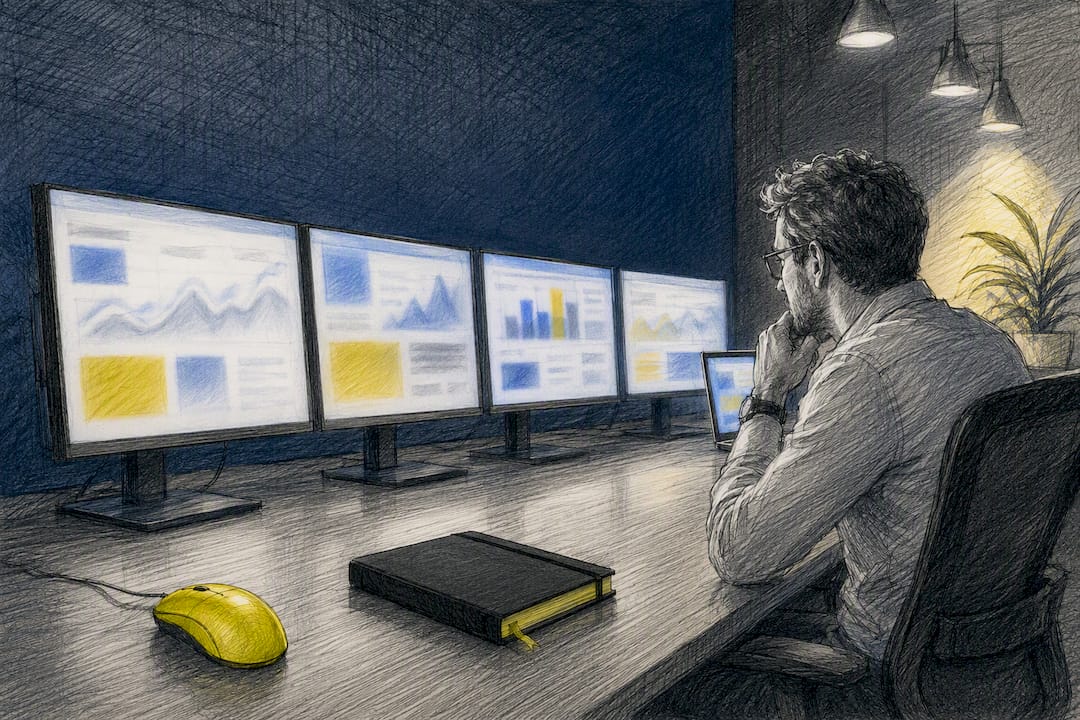 Analyste comparant des outils SEO pour le e-commerce