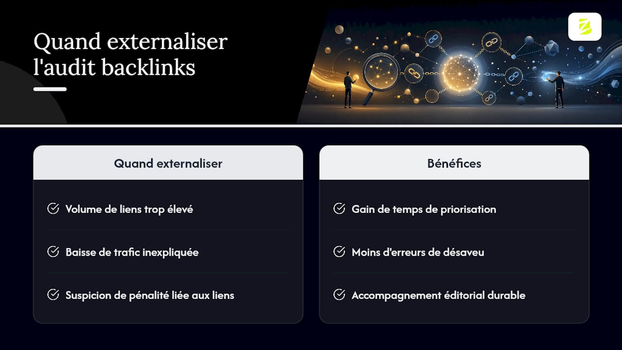 Externaliser l'audit de vos backlinks : à partir de quel seuil ? — overview diagram