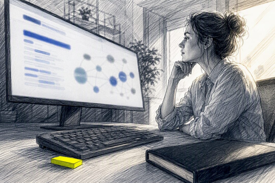 Analyse SEO sur une interface de recherche abstraite