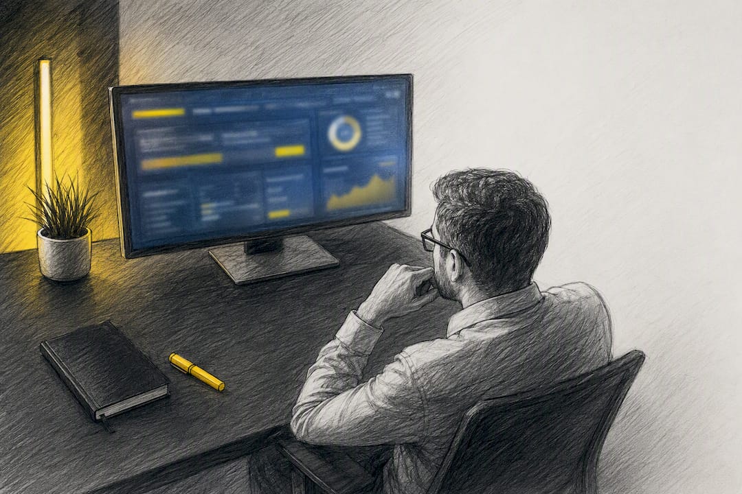 Responsable marketing en train de vérifier l'indexabilité d'un site