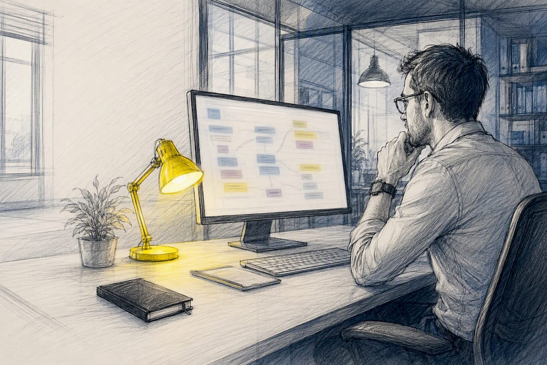 Analyste SEO en train de vérifier les liens entrants