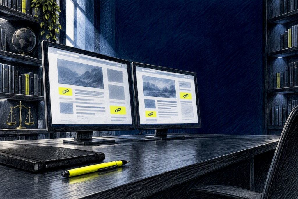 Analyse visuelle des pages partenaires SEO