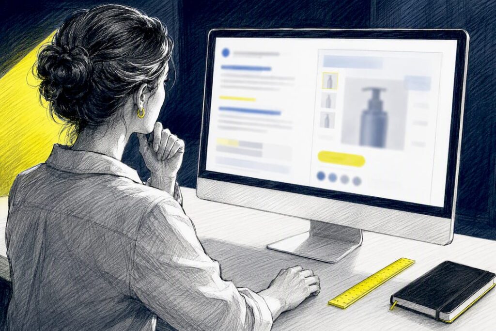 Analyse visuelle d'une fiche produit e-commerce