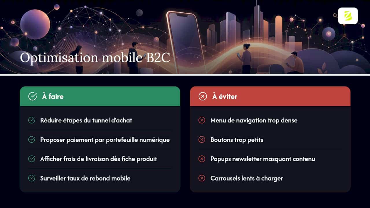 Techniques d'optimisation mobile spécifiques au B2C — overview diagram