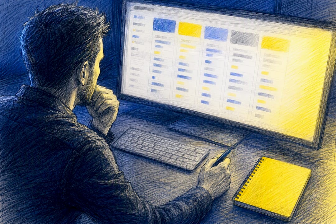Analyste effectuant une comparaison des métriques Google Ads