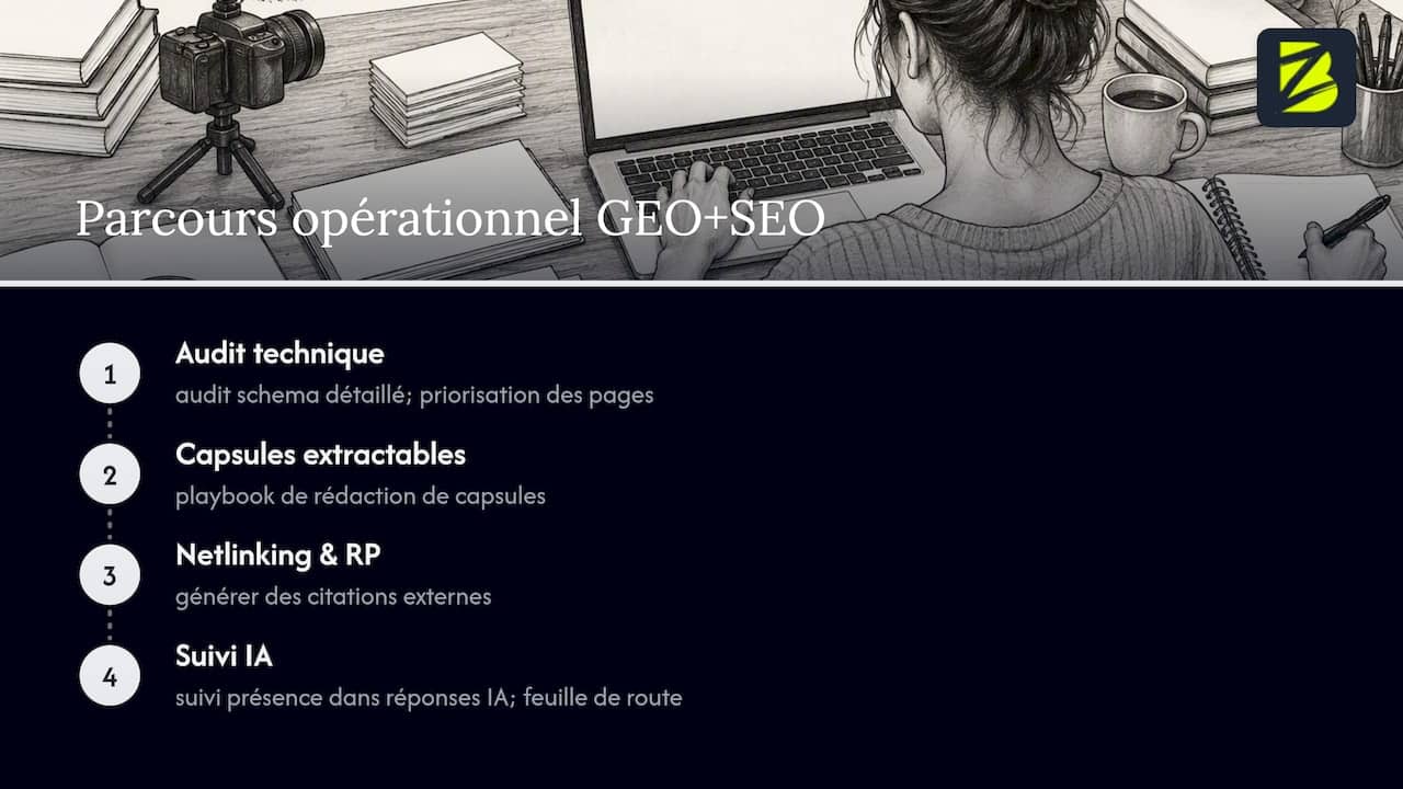 Processus opérationnel alliant SEO et géolocalisation