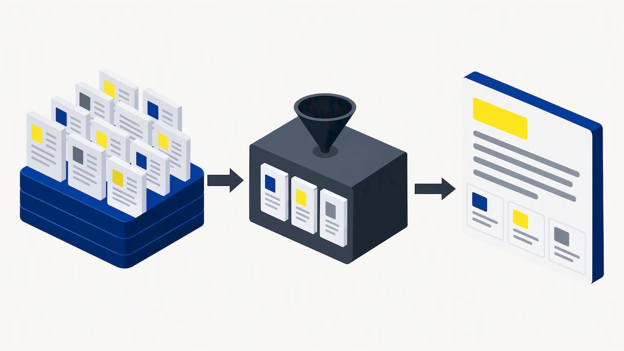 Processus de récupération et synthèse RAG
