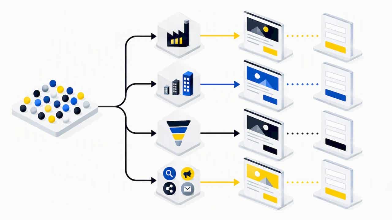 Processus de segmentation vers des contenus personnalisés