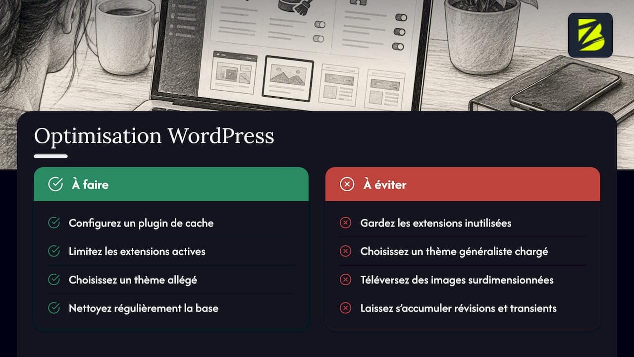 Bonnes pratiques d'optimisation spécifiques aux CMS populaires comme WordPress — overview diagram