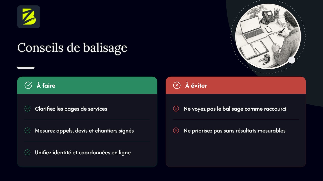 Notre point de vue : le balisage est un actif, pas une astuce — overview diagram