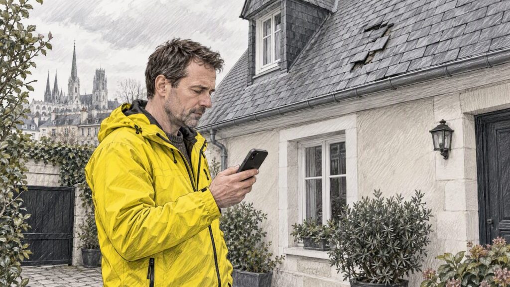 Un particulier recherche un couvreur pour une toiture