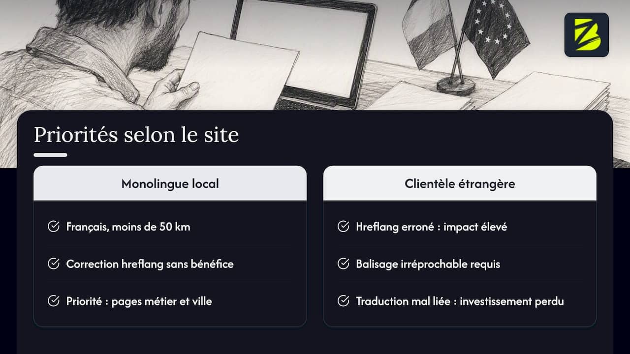 Notre point de vue : hreflang n'est pas votre premier chantier — overview diagram