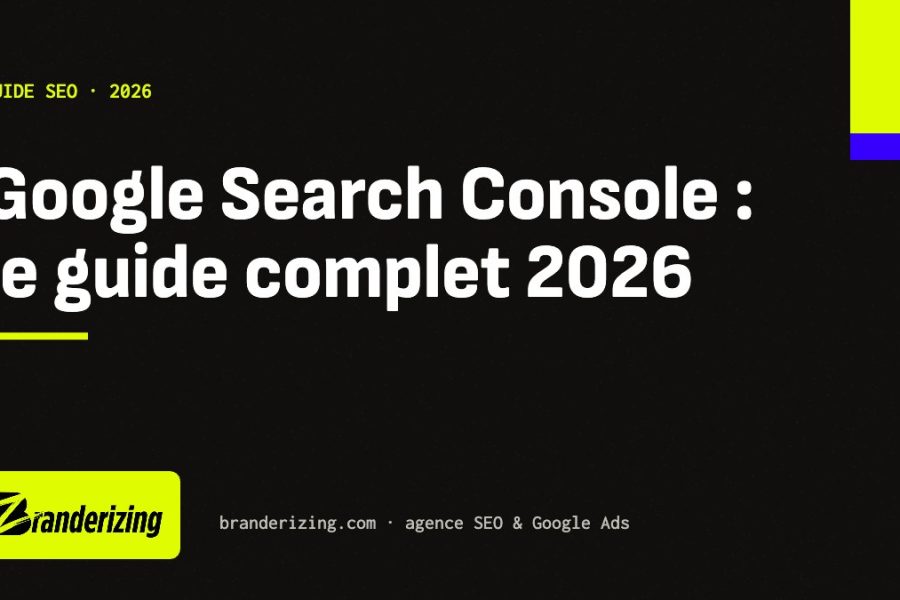 Google Search Console : guide complet 2026 par Branderizing